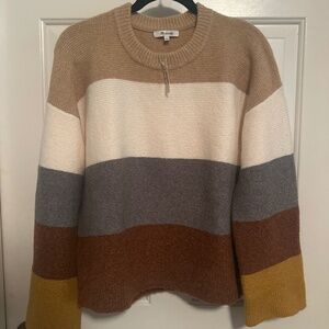Madewell Wide-Striped, Wide Sleeve Sweater